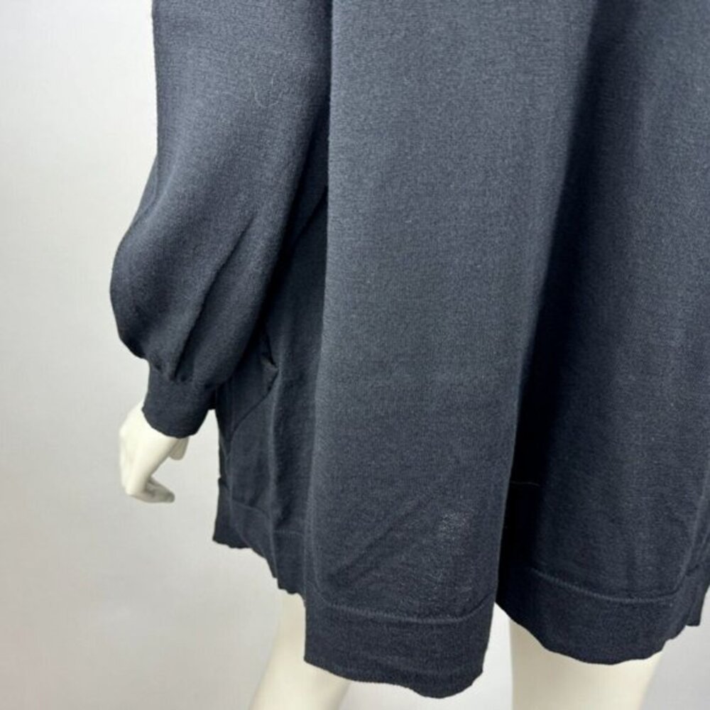 Eileen Fisher Wool Open Front‎ Cardigan Women L EUC Lightweight Stretch Sweater - Picture 8 of 11